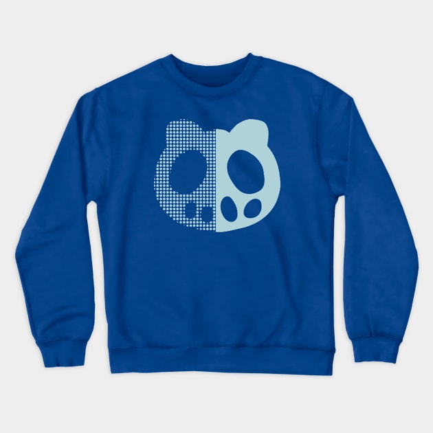 C CONTROL - The Money and Soul of Possibility - Kimimaro Yoga Hoodie Logo Design (Blue Graphic in Half Solid and Half Halftone) Crewneck Sweatshirt by Animangapoi